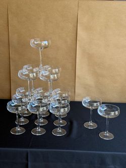 Champagne coupe glasses