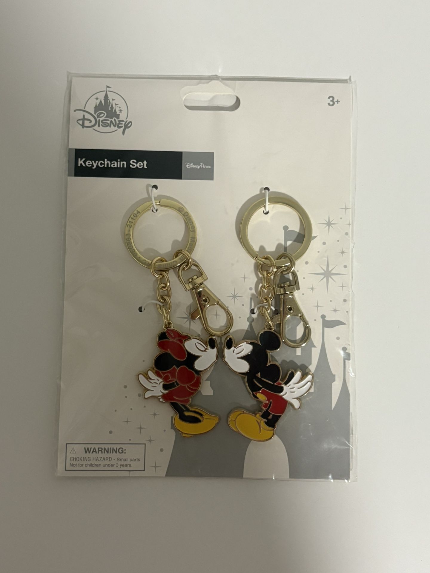 Disney Mickey & Minnie Keychain Set