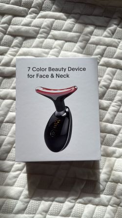 Red Light Therapy for Face and Neck, 7 Color Light Face Massager Tool for Firming, Tightening and Lifting, for Women & Men