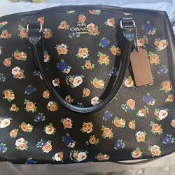 Coach Floral Print Purse