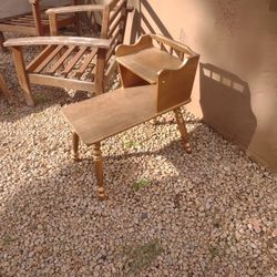 Little Wood Telephone Side Table 