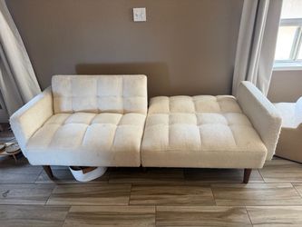 mopio 76.4" Futon Sofa Bed Tufted Styled, Sleeper Couch