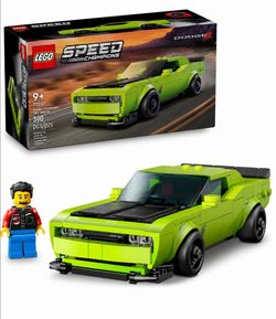 LEGO Speed Champions Dodge Challenger SRT Hellcat Sports Car Toy