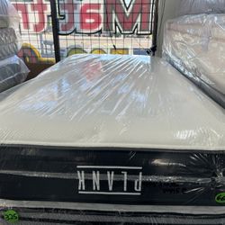 TWIN SIZE PLANK MATTRESS & BOX SPRING BED SET