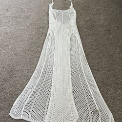 Double Slit Crochet Beach Coverup