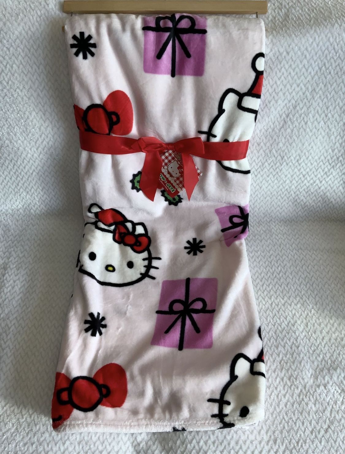 Hello Kitty Oversized Christmas Tree Throw Blanket