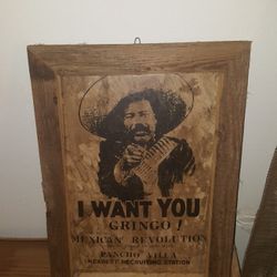 Pancho Villa Frame / 20 X 14 Inches