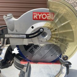 Ryobi compound miter saw 10"  TS1340  No dust bag