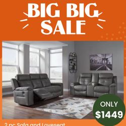 2 Pc Sofa And Loveseat 