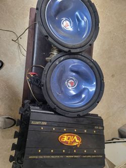 Sub woofers and Amp