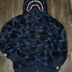 Blue Bape Hoodie