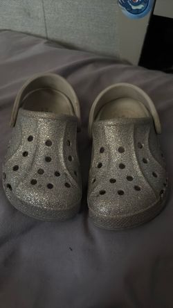Girls glitter crocs