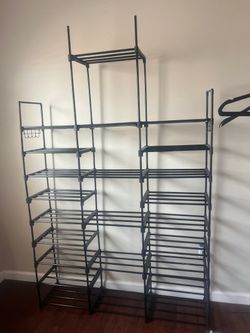 Large Metal Shoe Rack Organizer
