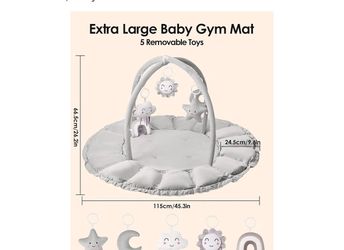 Extra Large Baby Gym Play Mat with Toys