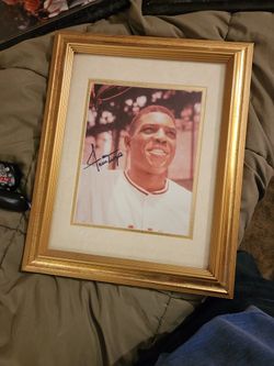 Willy Mays Autographed Photo/ Framed