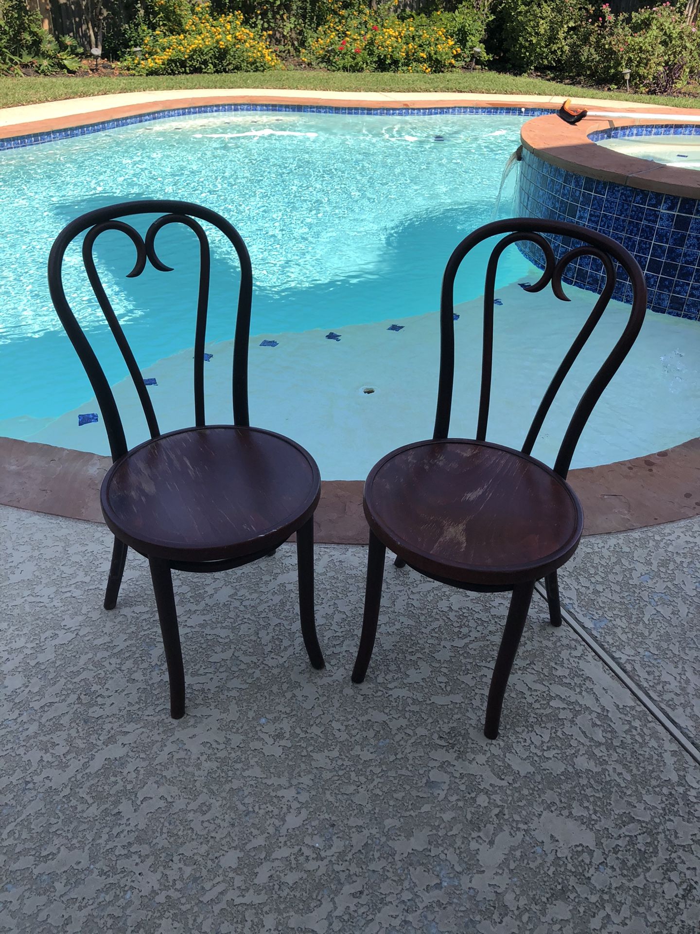 Old wooden chairs $30