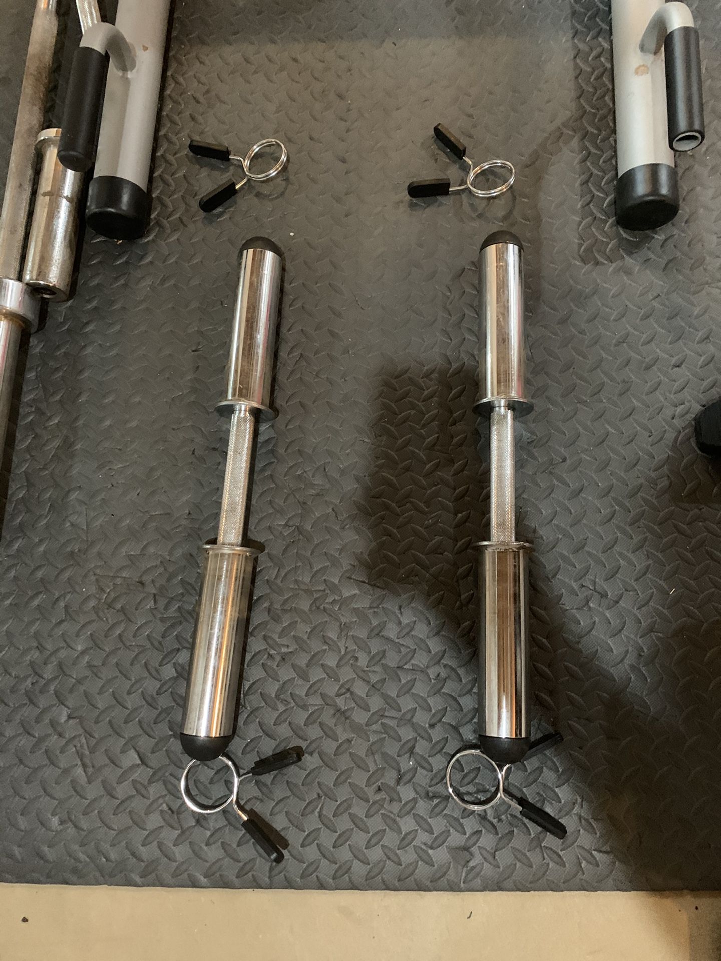 Loadable 20" Olympic Dumbbell Handles 