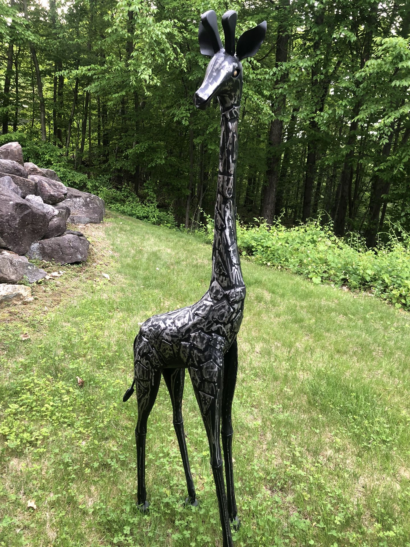 Metal Giraffe - +5 Ft Tall!