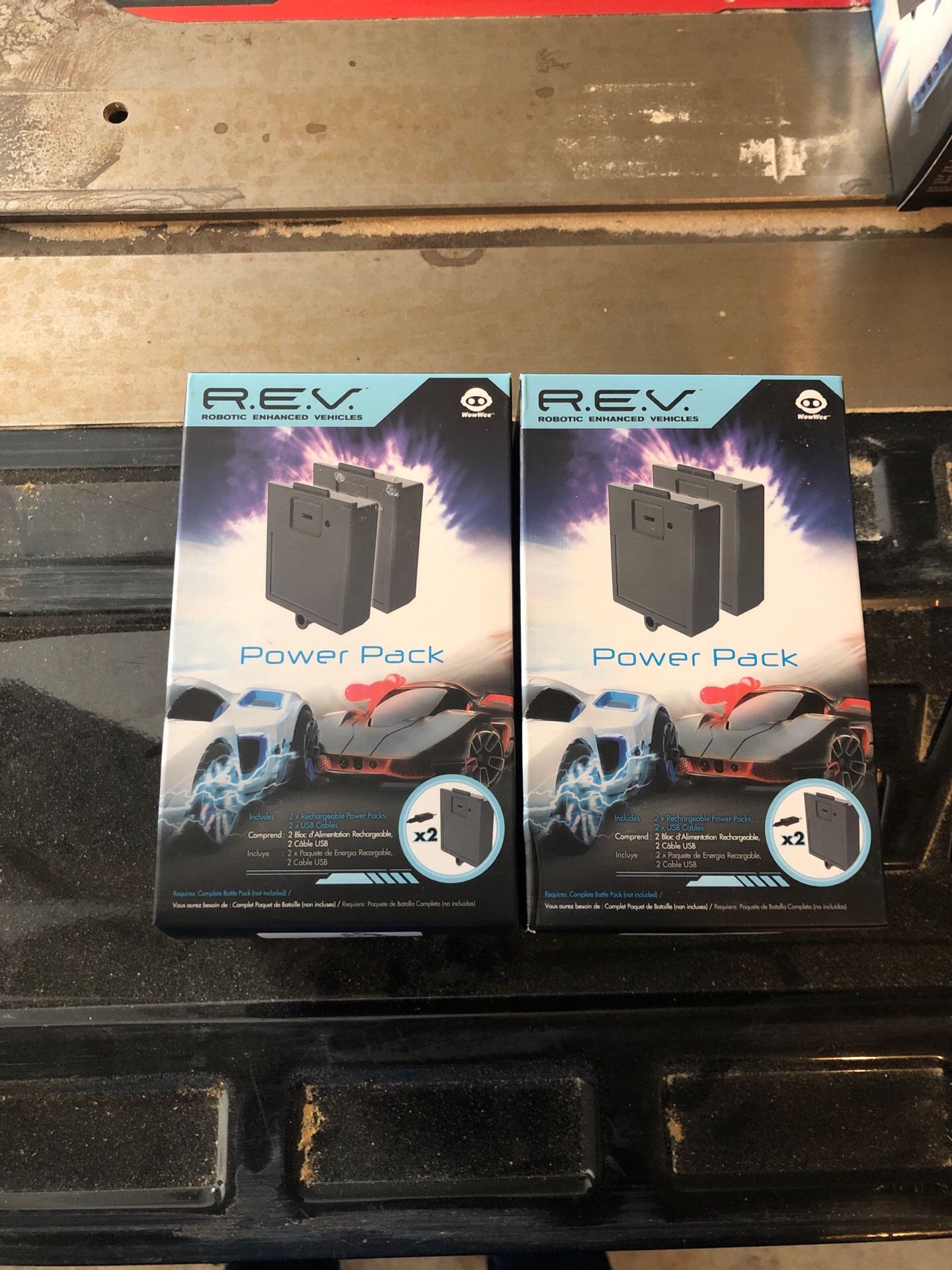New, REV power pack battery, two x 2 pack