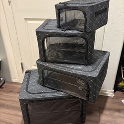 Periea Set of 8 Assorted Collapsible Storage Boxes