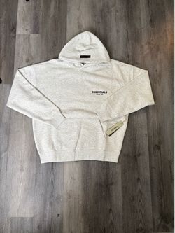 LIGHT OATMEAL ESSENTIAL HOODIE SIZE M