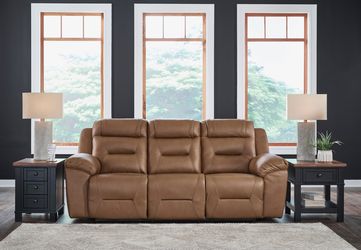 Beaman Peak Toffee Reclining Sofa