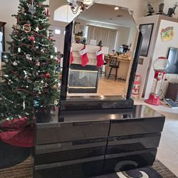 Dresser And Mirror  with Night Stand