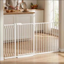 Vothco Extra Wide 67-71.5 Inch Baby Gates for Doorways,Pressure Mounted Pet Gates
Long Dog Gates for The House with Easy Walk-Thru Door,No Drill-Press