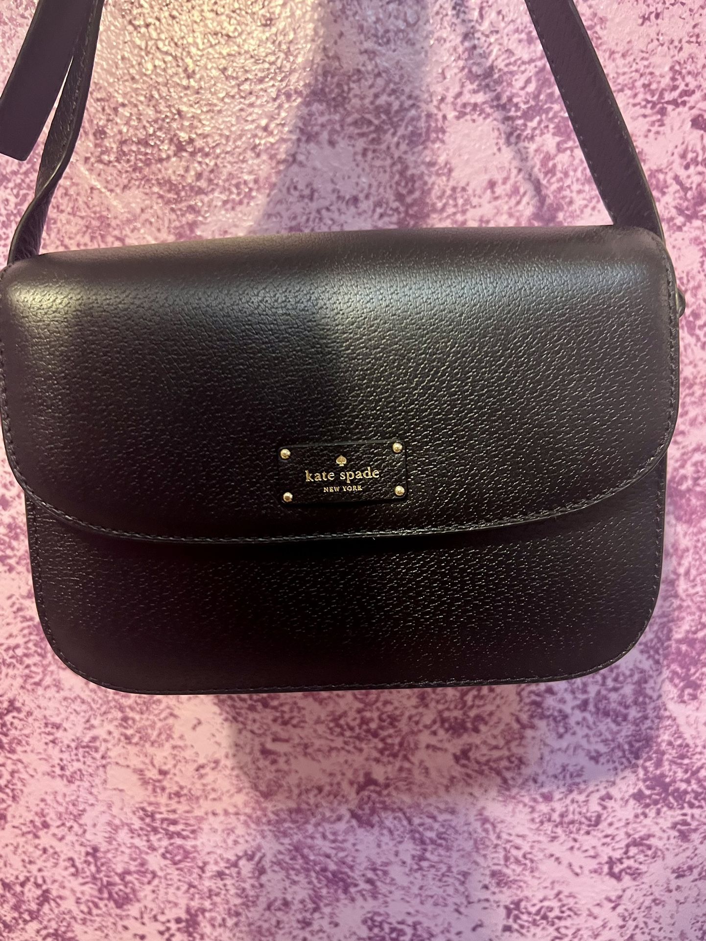 Beautiful Black Leather Kate Spade Bag