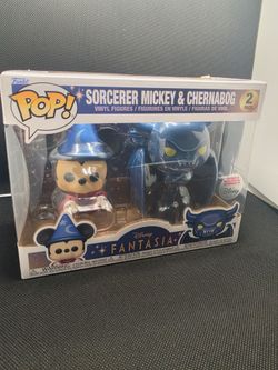 Funko Pop! Sorcerer Mickey & Chernabog Fantasia 2 Pack