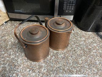 Copper kitchen jars