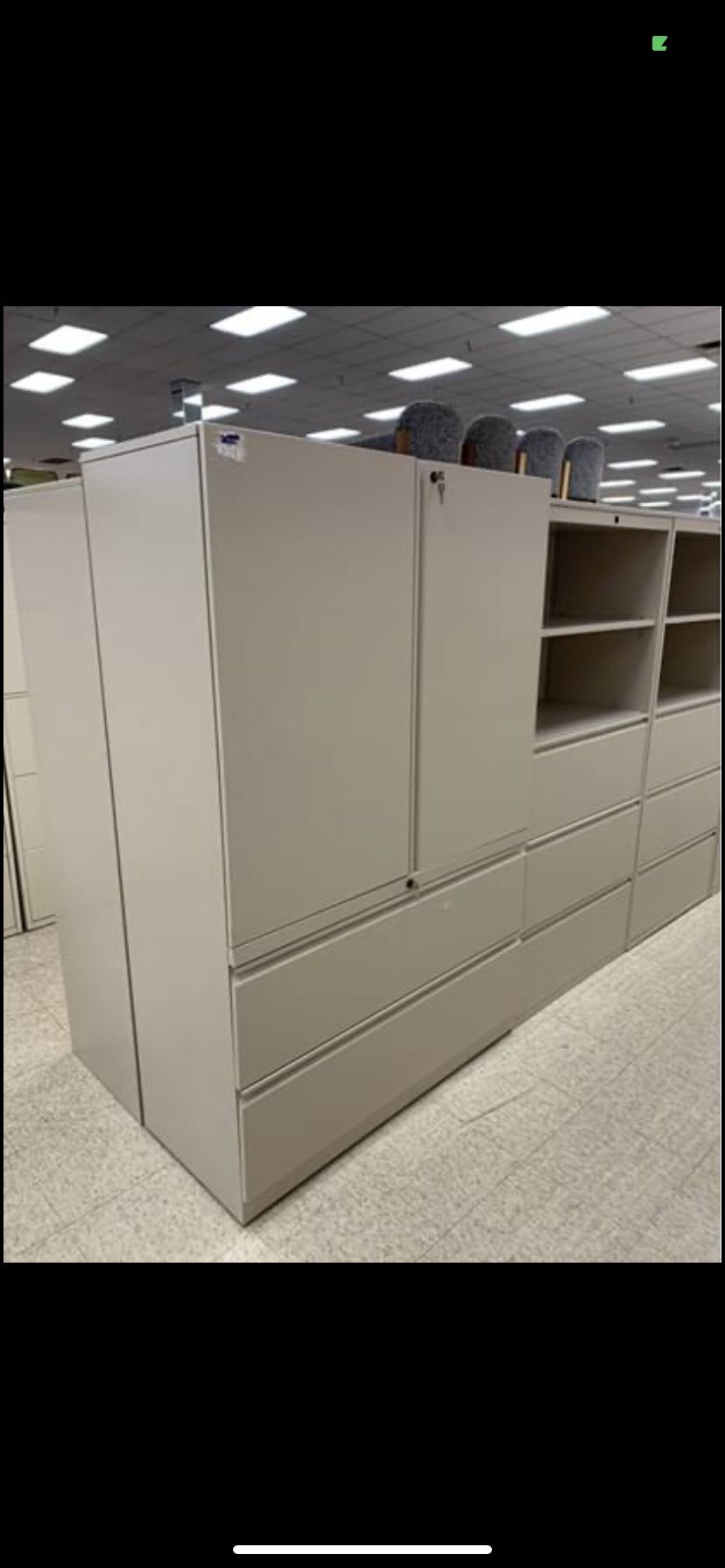 XL Herman Miller Storage cabinet/lateral filing combo
