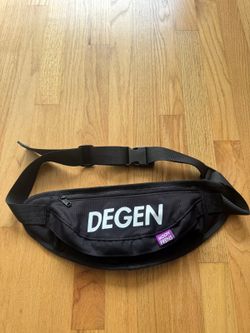 DEGEN Belt Bag Fanny Pack Black Crossbody Sling Logo Streetwear