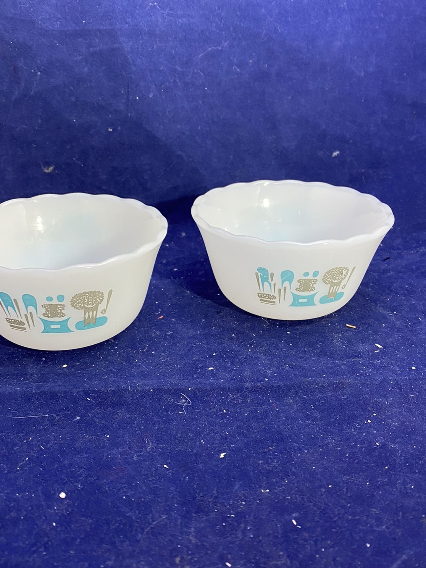 Vintage Modern Design Glass Small Bowls