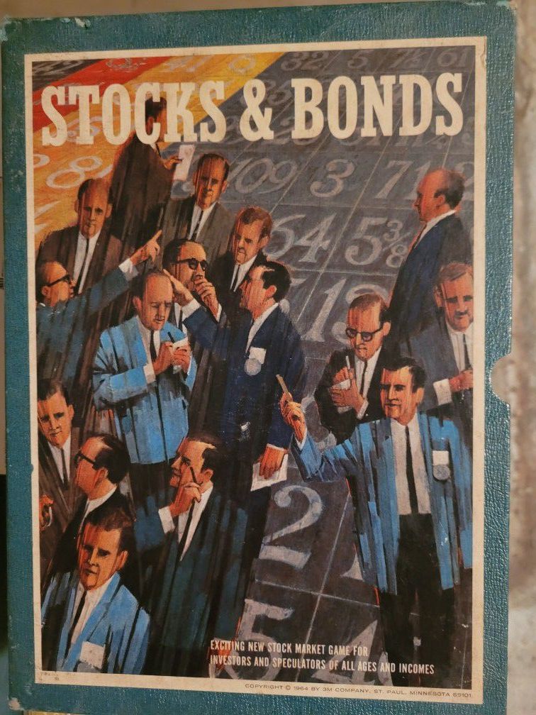 Vintage Board Games, RISK, STOCKS & BONDS, MONOPOLY