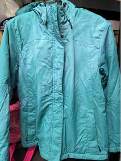 Teal Hooded Winter L.L Bean Jacket