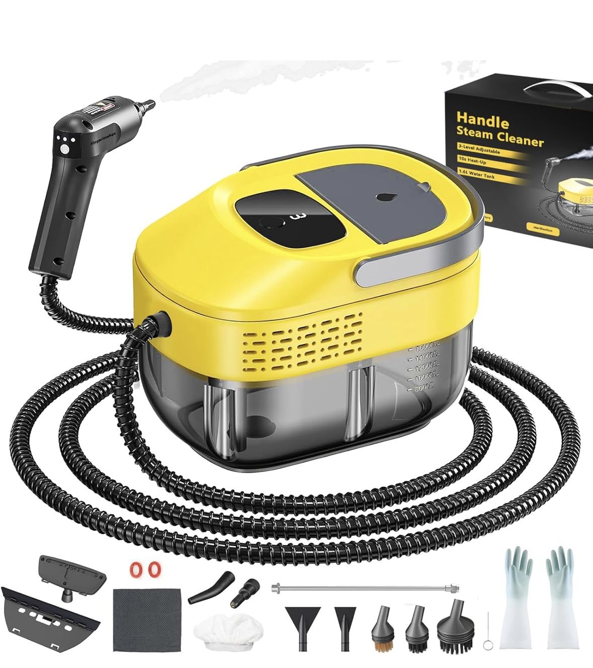  3 Level Adjustable Pressurized Handheld Steam Cleaner