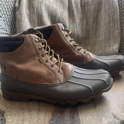 Sperry Men's Top Sider Avenue Duck Boots Tan/Brown Sz 12 M