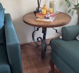 Unique Spindle Antique Side Table 