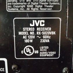 Jvc speaker and audio/video control