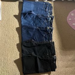 bundle of j crew jeans