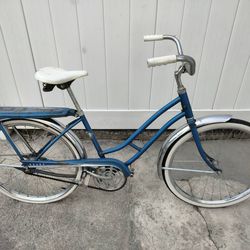 Vintage 1970s Sears Spaceliner Bicycle Old School Chrome Cruiser Bike
