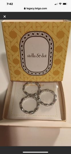 NIB Stella & Dot stackable rings size 5