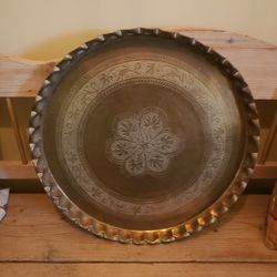 Massive Brass Tray / Decor 