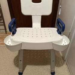 Safety Shower Chair With Foldable Back