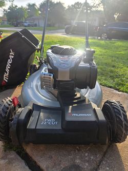 Murray
22 in. 140 cc Briggs & Stratton Walk Behind Gas Self-Propelled Lawn Mower with Front Wheel Drive