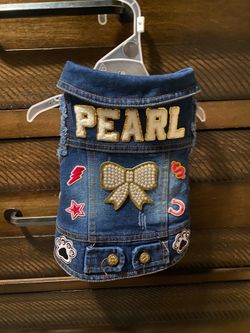 Dog jean jacket custom