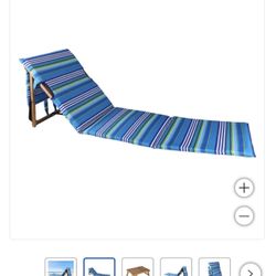 Melino Beach Lounger With Tray Table