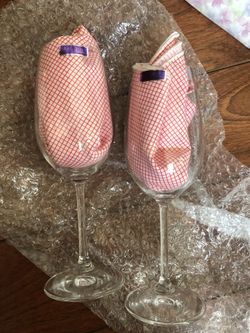 Two Waterford champagne flutes