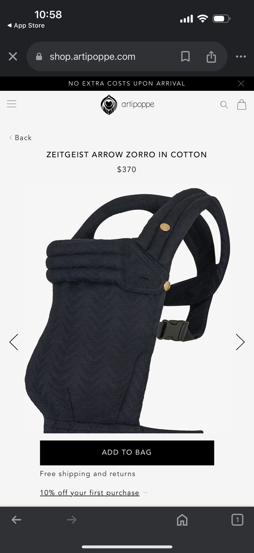 Artipoppe Baby Carrier